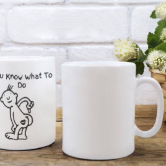 Funny Kiss My Ass Gift Mug - Picture 2 of 4